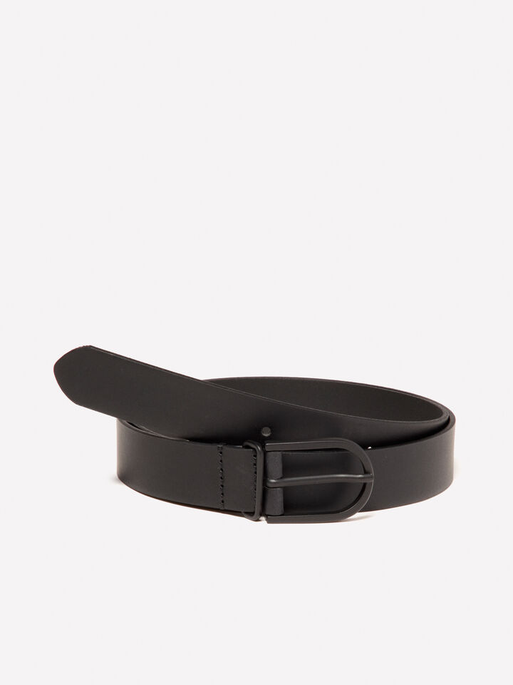 Ceinture à boucle opaque - ceintures pour homme - Noir | Sisley image number 1